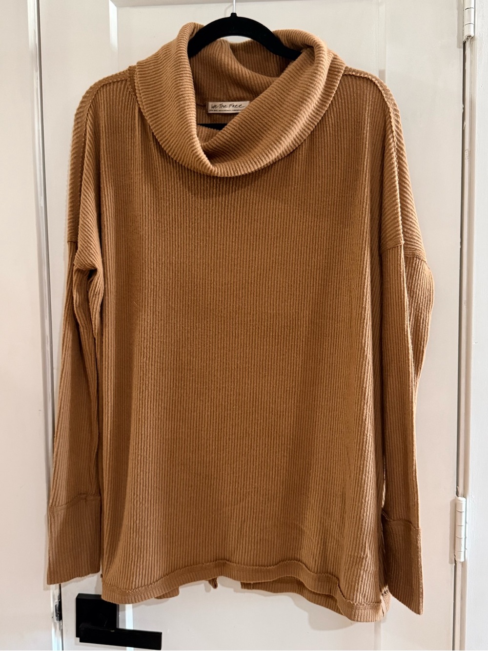 We The Free Brown Cowl Neck Longsleeve Sweater Size XS